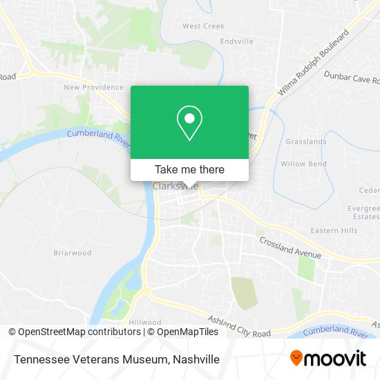Tennessee Veterans Museum map