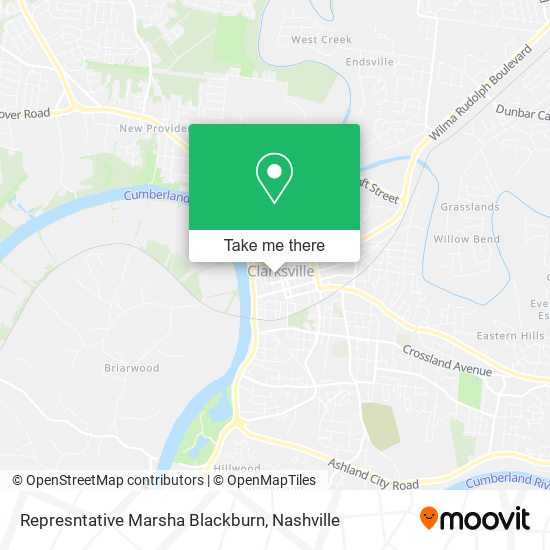 Represntative Marsha Blackburn map