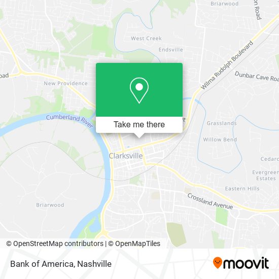 Mapa de Bank of America