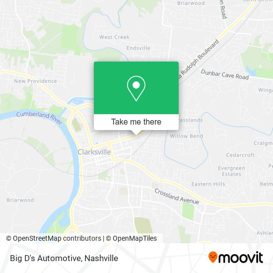 Big D's Automotive map
