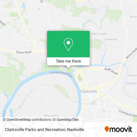 Clarksville Parks and Recreation map