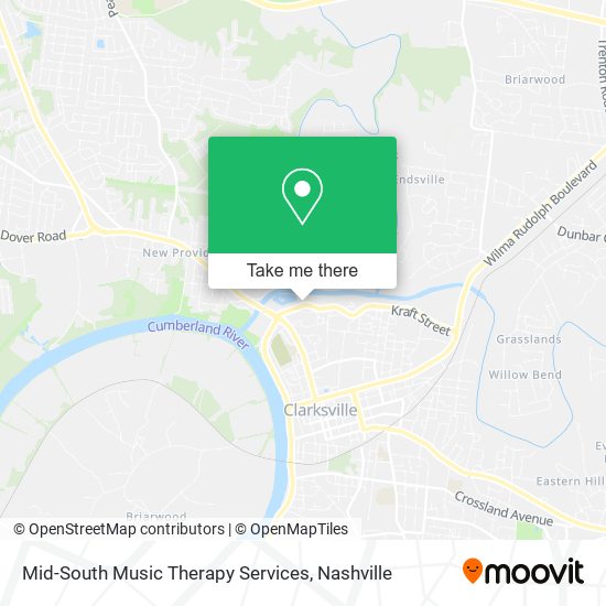 Mid-South Music Therapy Services map