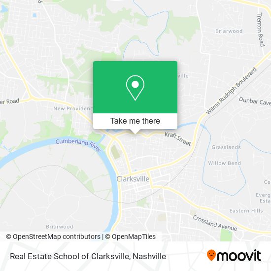Real Estate School of Clarksville map