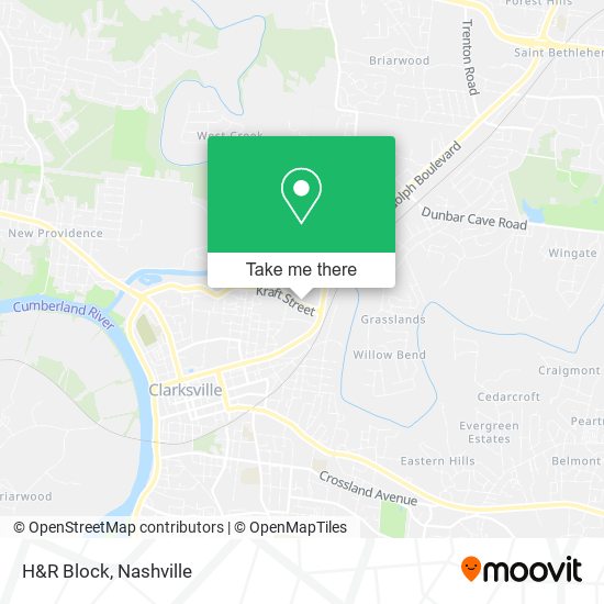 H&R Block map