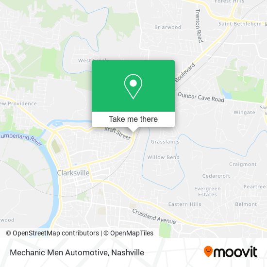 Mechanic Men Automotive map
