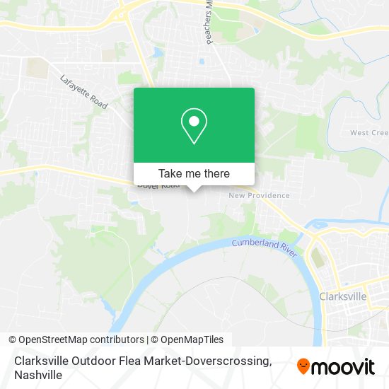 Clarksville Outdoor Flea Market-Doverscrossing map