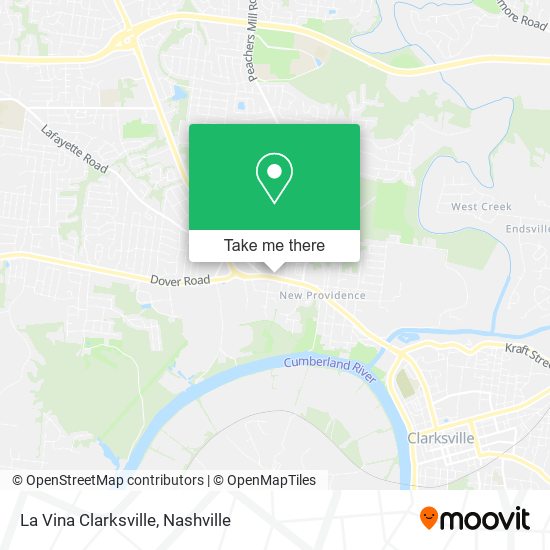 La Vina Clarksville map