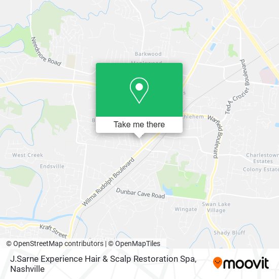 Mapa de J.Sarne Experience Hair & Scalp Restoration Spa