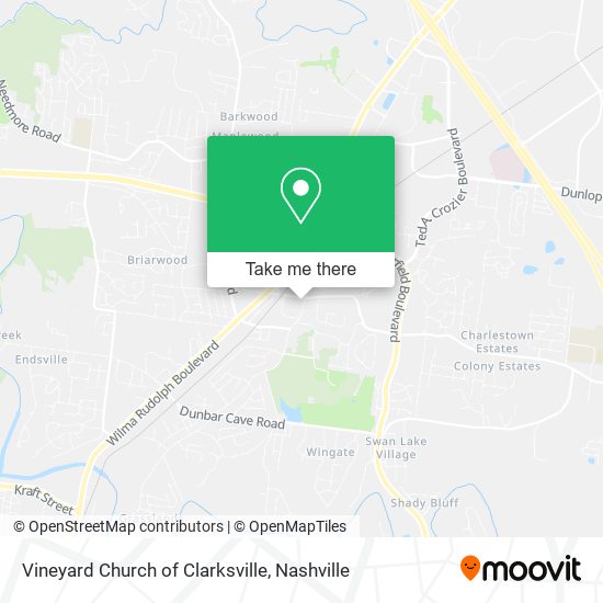 Mapa de Vineyard Church of Clarksville