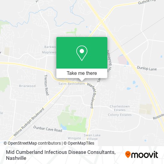 Mid Cumberland Infectious Disease Consultants map