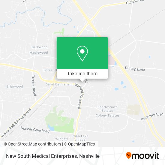 Mapa de New South Medical Enterprises