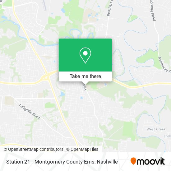 Station 21 - Montgomery County Ems map