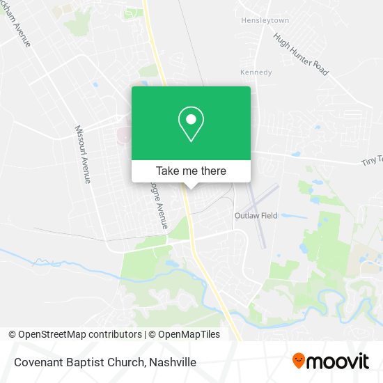 Covenant Baptist Church map