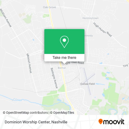 Mapa de Dominion Worship Center