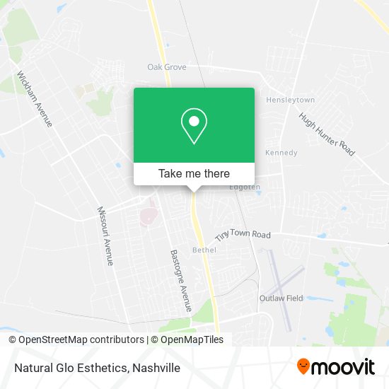 Natural Glo Esthetics map