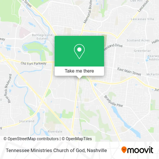 Tennessee Ministries Church of God map