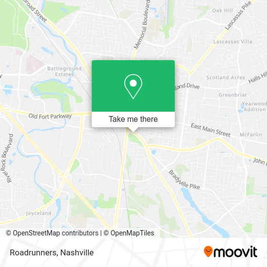 Roadrunners map