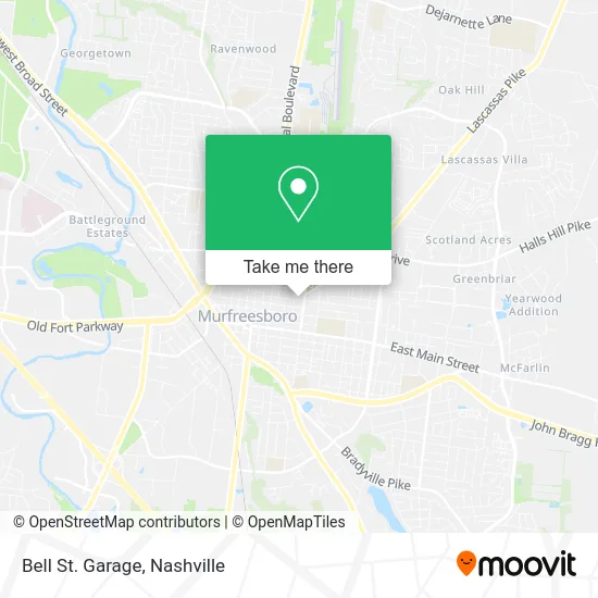 Bell St. Garage map