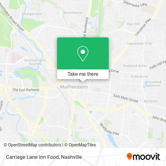 Carriage Lane Inn Food map