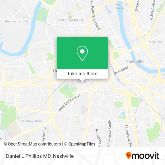 Daniel L Phillips MD map