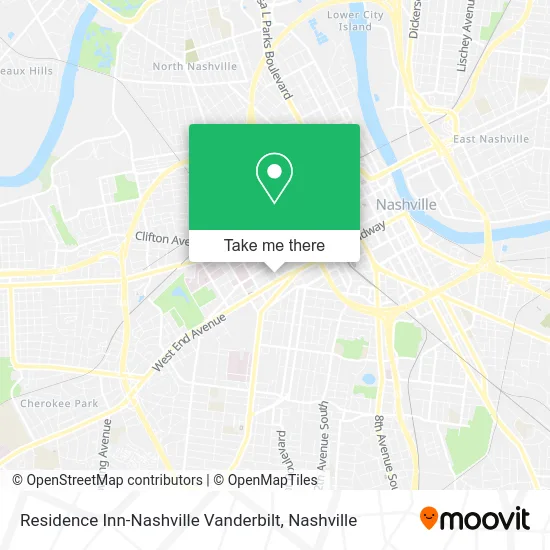 Residence Inn-Nashville Vanderbilt map