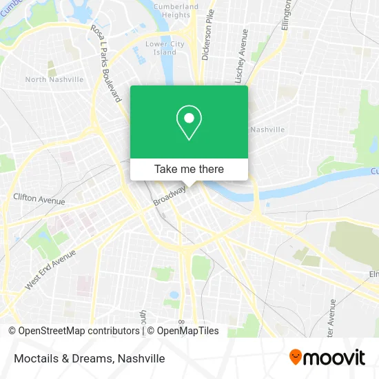 Moctails & Dreams map