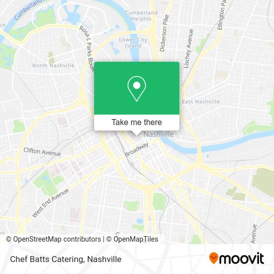 Chef Batts Catering map