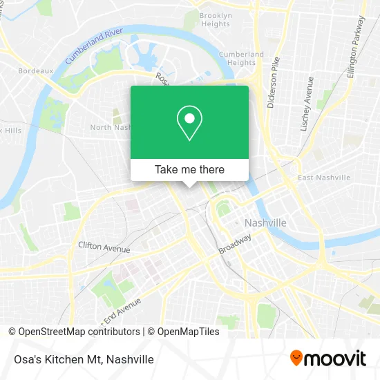 Osa's Kitchen Mt map