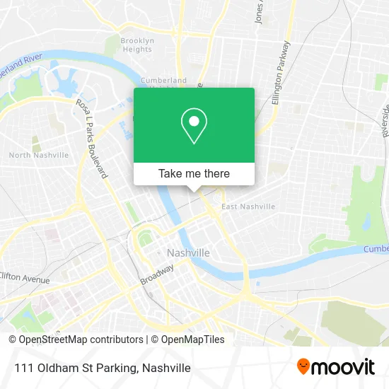 111 Oldham St Parking map