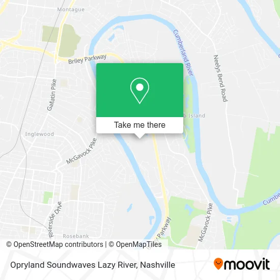 Opryland Soundwaves Lazy River map