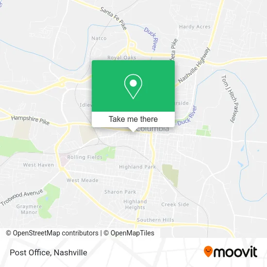 Post Office map