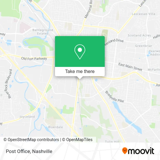 Post Office map