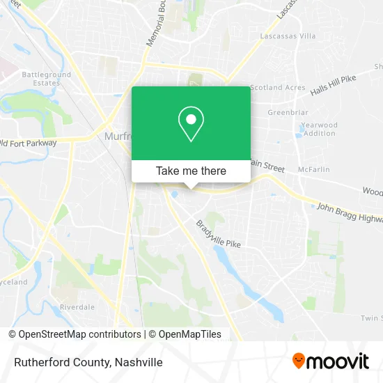 Mapa de Rutherford County