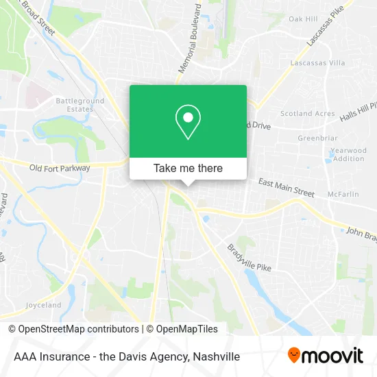 AAA Insurance - the Davis Agency map