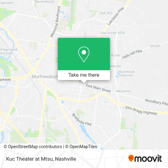 Kuc Theater at Mtsu map