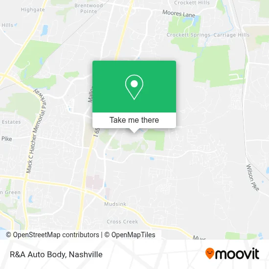 R&A Auto Body map