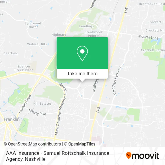 AAA Insurance - Samuel Rottschalk Insurance Agency map