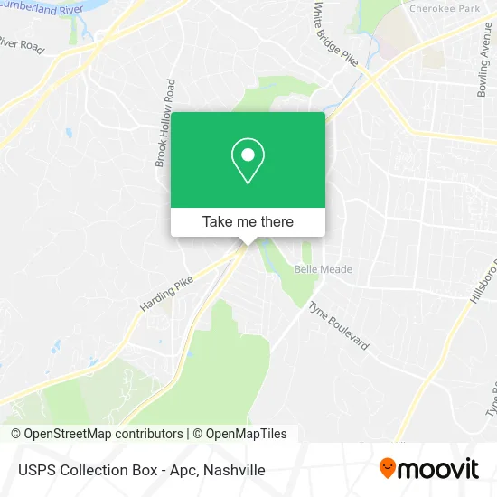 USPS Collection Box - Apc map