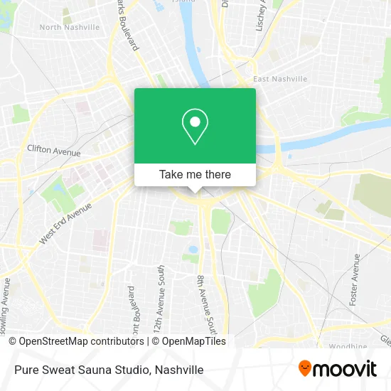Mapa de Pure Sweat Sauna Studio