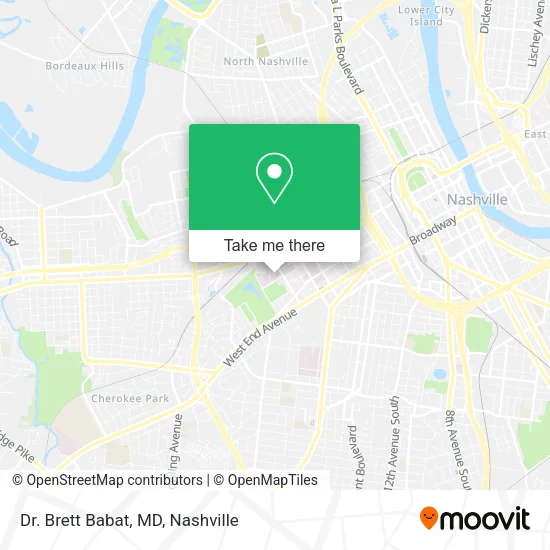 Dr. Brett Babat, MD map