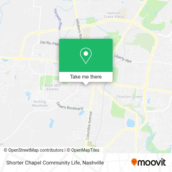 Shorter Chapel Community Life map