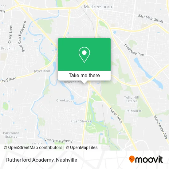 Rutherford Academy map