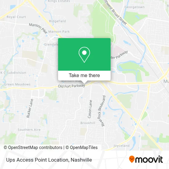 Ups Access Point Location map