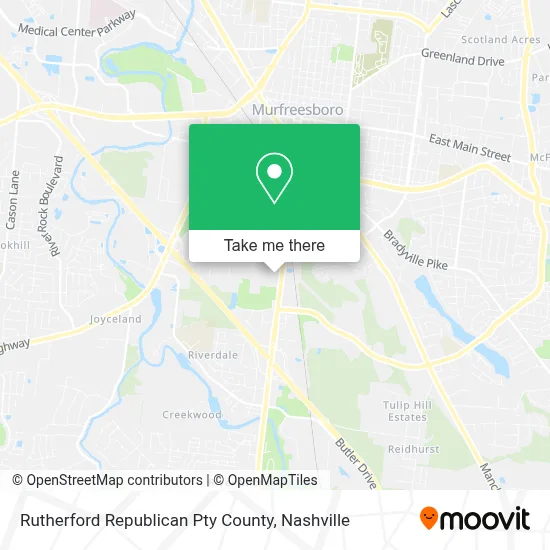 Rutherford Republican Pty County map