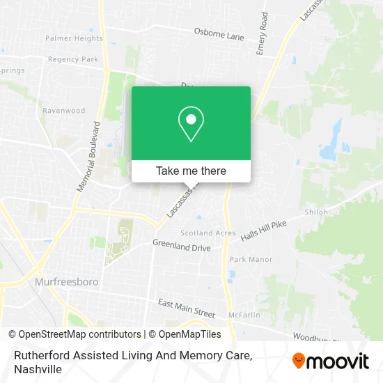 Rutherford Assisted Living And Memory Care map