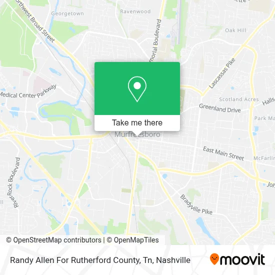 Randy Allen For Rutherford County, Tn map