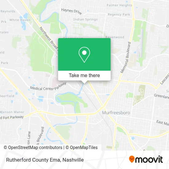 Rutherford County Ema map