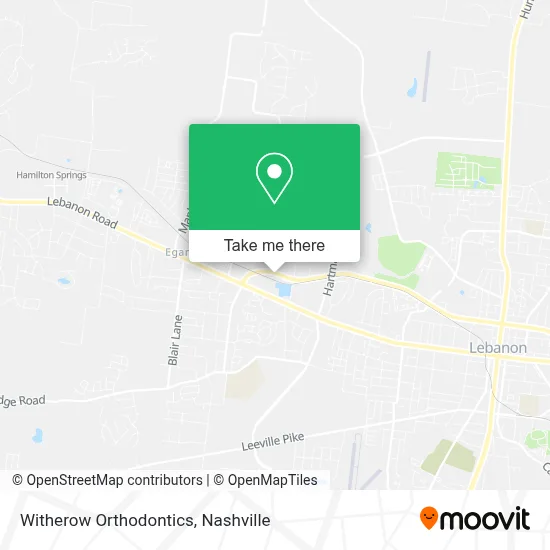Witherow Orthodontics map