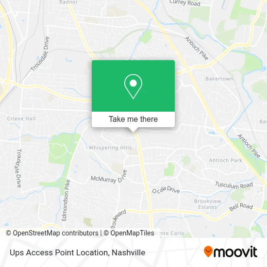 Ups Access Point Location map