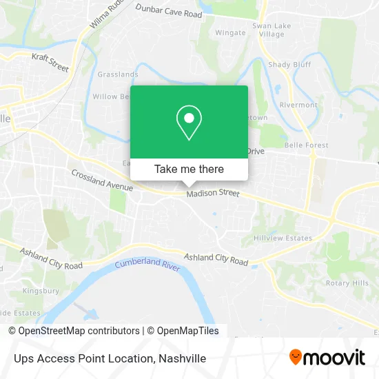 Ups Access Point Location map